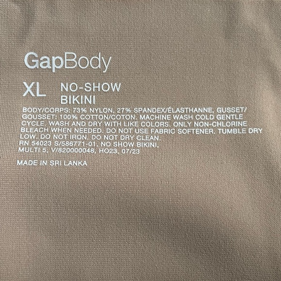🆕 5-Pack GAP Women’s No Show Bikini Panties Underwear XL 16-18 - Picture 8 of 13